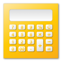 calculator, yellow
